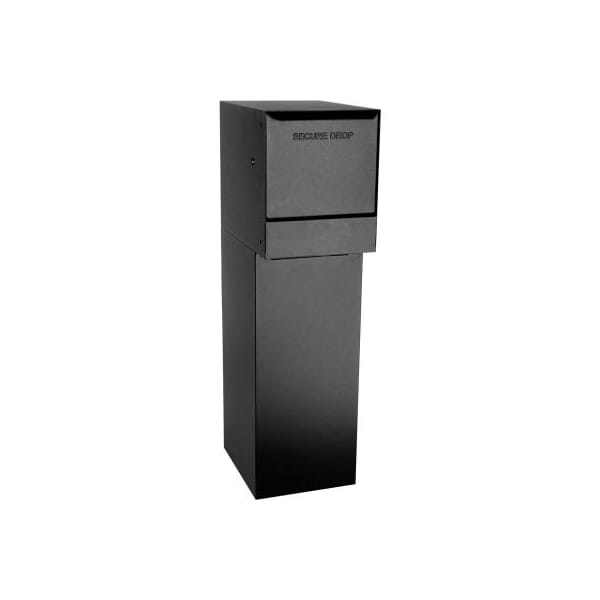 Dvault Company dVault Thru-Wall Package Drop Vault Plus DVWM0062SA w/Bottom Hold Rear Access - Black DVWM0062SA-1 - main